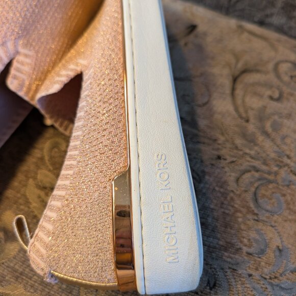 Micheal Micheal Kors, Skylar Slip on, Metallic Fabric Size 8 - Picture 7 of 8